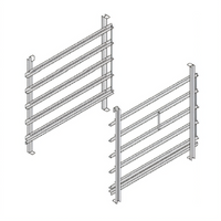 RATIONAL Type 62 Hinging Rack for 6 2/1 GN Pans, 2-5/8 Inch Rail Spacing