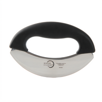 Mercer Culinary 7-Inch Double-Blade Mezzaluna Knife with Rubberized One-Piece Handle