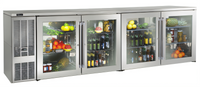 Perlick 108-Inch Wide Four-Door Self-Contained Back Bar Refrigerator