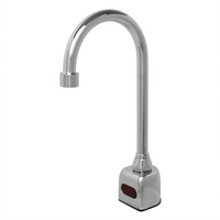 Fisher 76058 Single-Hole Deck-Mount Touchless Sensor Mixing Faucet with Gooseneck Spout, Chrome-Plated Brass