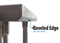 BK Resources QVTR5-6024 Stainless Steel Prep Tables