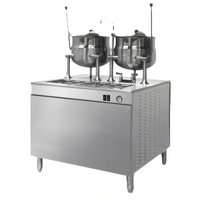 Cleveland Range Electric Kettle/Cabinet Assembly with 24-Inch Standard-Height Base, One 6-Gallon Kettle, and 24 kW Steam Boiler