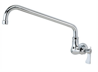 Krowne Royal Series Single Wall Mount Faucet with 12-Inch Swing Spout and 1/2-Inch NPS Male Inlets