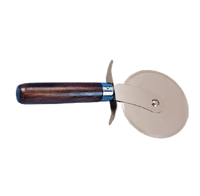 American Metalcraft Wood-Handled Pizza Cutter with 4-Inch Stainless Steel Wheel