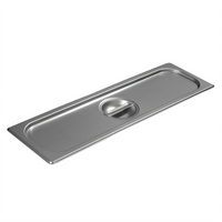 Carlisle DuraPan 1/2 Size Long Solid Flat Lift-Off Steam Table Pan Cover