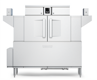 Hobart CL64-DWR Steam High Temperature Rack Conveyor Dishwasher with Drain Water Energy Recovery and 24 kW Booster Heater