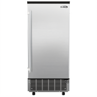 KoolMore 15-Inch Stainless Steel Built-In/Freestanding Undercounter Ice Maker with 25 lb Bin, 75 lb/Day Production
