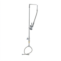 T&S Brass EasyInstall Single-Hole Deck Mount Pre-Rinse Unit with 32-Inch Riser and Swivel Arm