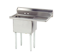Advance Tabco Special Value Series 1-Compartment Fabricated Sink with Right Drainboard, 18