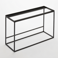 American Metalcraft Twilight Black Metal Rectangular Buffet Riser Stand