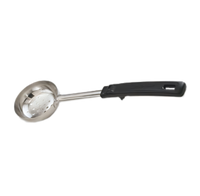Vollrath Spoodle 8 oz Perforated Portion Control Serving Spoon with Grip 'N Serv Black Handle