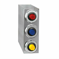 Stainless Steel Cup Dispensing Cabinet with 3 Dispensers