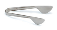 Carlisle 8-Inch Pastry Tongs, One-Piece 18/8 Stainless Steel, Mirror Polished Finish