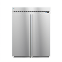 Hoshizaki Steelheart Two-Section Roll-In Refrigerator, 78.35 Cu. Ft., Top-Mounted Self-Contained, Solid Hinged Doors, Stainless Steel