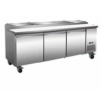Serv-Ware 93-Inch 12-Pan Pizza Prep Table Refrigerator