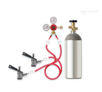 Micro Matic D-System Keg Tapping Kit with 5 lb. Empty Aluminum CO2 Cylinder and Dual Gauge Regulator
