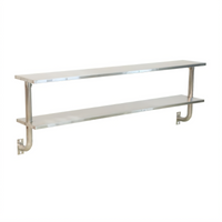 Klinger's Trading Double Work Shelf for Equipment Stand Cabinet, 49 x 10 x 22 Inches, 18/430 Stainless Steel