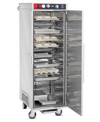 Mobile Stainless Steel Proofing and Holding Cabinet with Humidified Heat, 12 Pair Universal Tray Slides
