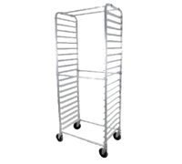John Boos Mobile Aluminum Side-Load Bun Pan Rack, 20-Pan Capacity, 28-1/2 x 18 x 70 Inches