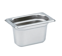 Vollrath Super Pan 3 1/9 GN Solid Hotel Pan, 4 Inch Deep, 0.9 Qt, 300 Series Stainless Steel