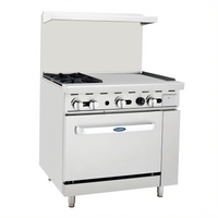 Atosa USA, Inc. AGR-2B24GR-NG CookRite Gas Ranges