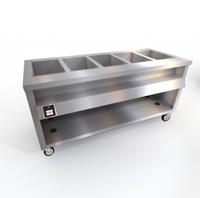 Thurmaduke TWHF-74SS 74-Inch Mobile Electric 5-Well Waterless Food Warmer