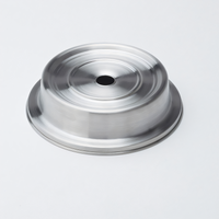 American Metalcraft Round Stainless Steel Satin Finish Plate Cover for 4-7/8 to 7-5/8 Inch Plates