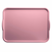 Cambro Camtray® Rectangular Fiberglass Cafeteria Tray with Handles, 15 x 20 Inch, Blush