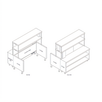 Randell Modular Chef Service Counter Right Section, 52-1/2 Inch, No Breaker Panel
