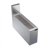 Krowne Royal Series 6-Inch Wide x 24-Inch Deep Insulated Underbar Bottle Storage and Ice Bin, 24-Lb Capacity