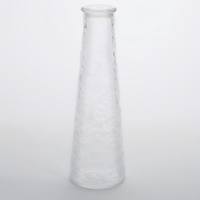 American Metalcraft 34 oz Clear Pebbled Plastic Water Bottle with Cap