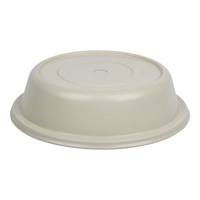 Cambro Versa Camcover 8-1/4-Inch Round Fiberglass Plate Cover, Ivory, No Vent Hole