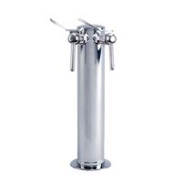 Micro Matic Countertop Air-Cooled Single Column Wine Font with 2 Side Pull Faucets