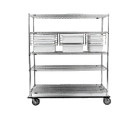 Super Erecta Nickel-Chrome Wire Tray/Tote Slide System for 21-Inch Shelves