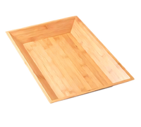 American Metalcraft Rectangular Bamboo Serving Tray, 18 x 12 x 2 Inches