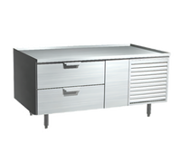 La Rosa 54-Inch One-Section Self-Contained Refrigerated Equipment Stand with 2 Drawers, Stainless Steel