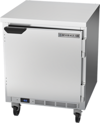 Beverage Air WTF27HC-FLT Shallow Depth Worktop Freezer, 1 Section, Solid Door, Flat Top