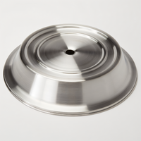 American Metalcraft Round Stainless Steel Plate Cover for 12-3/16