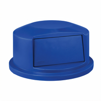 BRUTE Blue Dome Top Snap-On Trash Can Lid for 44-Gallon Receptacles
