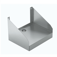 Krowne Silver Series Stainless Steel Blender Shelf, 10-Inch Deep