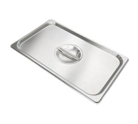 Admiral Craft FC-165 Full-Size Solid Flat Stainless Steel Deli Food Pan Cover with Recessed Handle