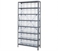 Quantum Heavy Duty Stationary Wire Shelving Unit, 36
