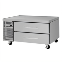 Turbo Air PRO Series 48-Inch Refrigerated Chef Base with 2 Drawers and Stainless Steel Top