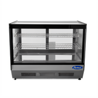 Atosa CRDS-42 Countertop Refrigerated Display Case, Straight Front Glass, 4.2 Cu. Ft.
