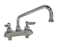 T&S Brass B-1113-M 4-Inch Center Deck-Mount Workboard Faucet with 12-Inch Swing Nozzle