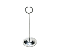 American Metalcraft CH6 Deluxe Stainless Steel 6-Inch Tabletop Reservation Stand / Card Holder with Weighted Base