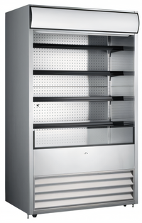 Omcan Open-Air Refrigerated Merchandiser Floor Display Case, 48-Inch Wide, 24.7 Cu. Ft.