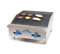 Comstock-Castle 24-Inch Countertop Gas Char-Broiler with Cast Iron Grates