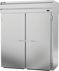 Beverage-Air P Series Roll-Thru Two-Section Pizza Holding Cabinet, 72.4 Cu. Ft., Stainless Steel Front & Sides