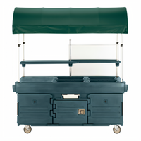CamKiosk 4-Pan-Well Mobile Food Cart with Canopy